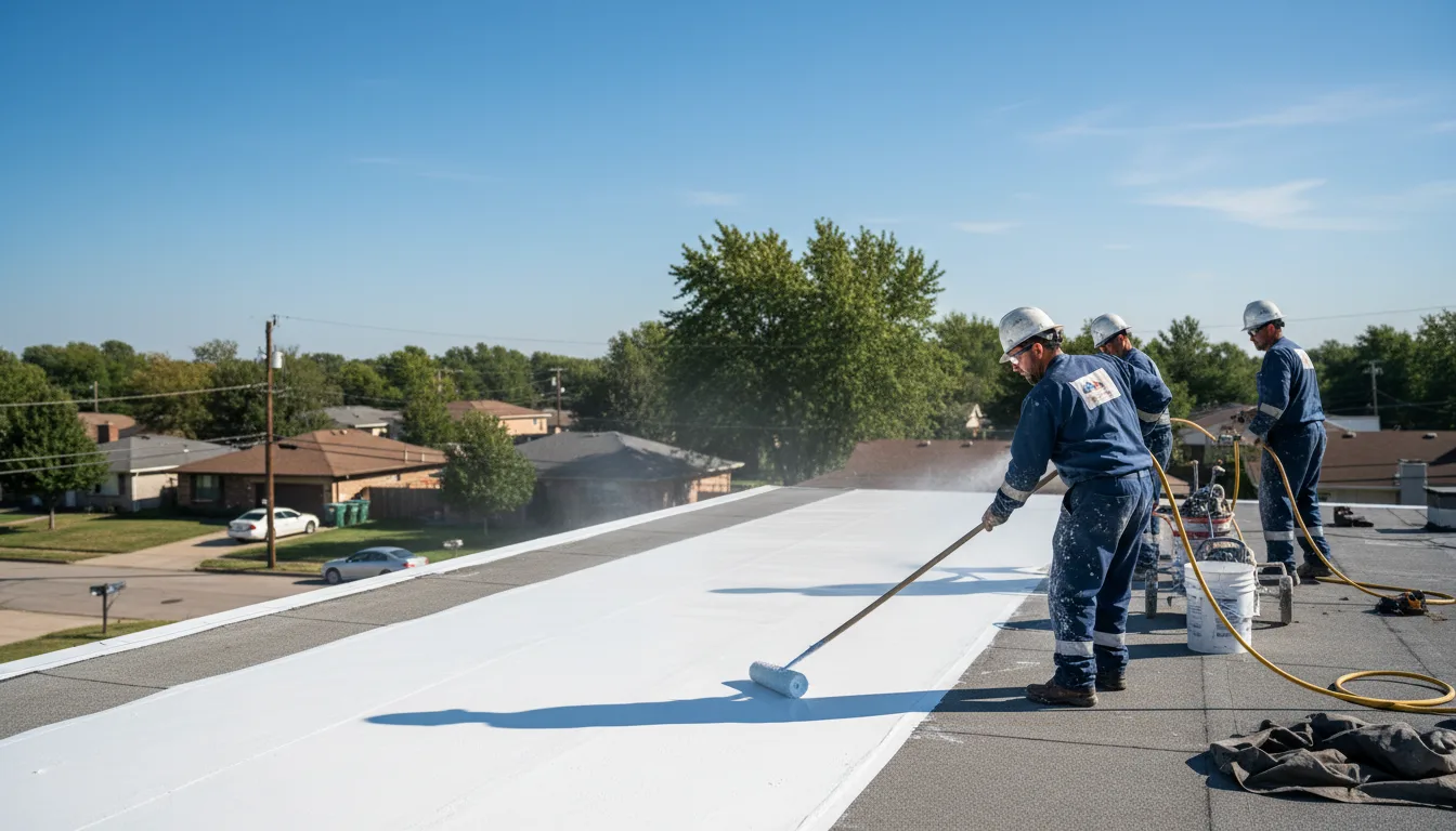 Commercial roof coating in Devils Lake, ND near me